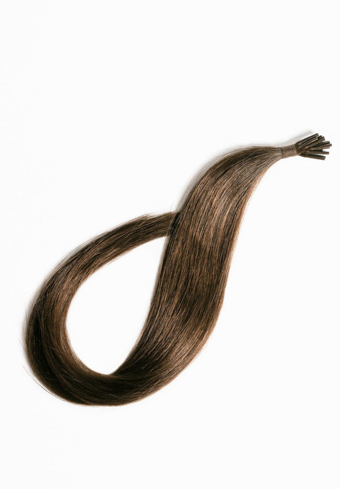 I Tips Human Hair 40G #8 Light Chestnut Brown NATURAL STRAIGHT