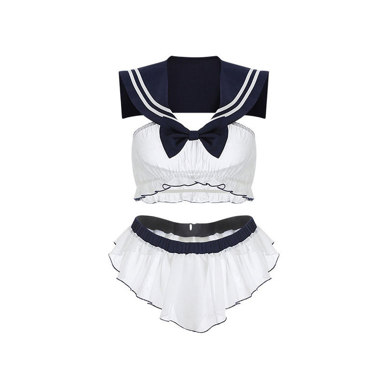 Mesh perspective temptation student outfit sailor sexy costume