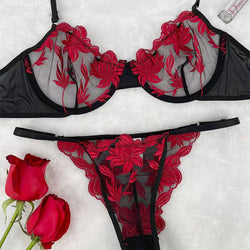 Sexy Lace Lingerie Embroidered Sexy Lingerie Set