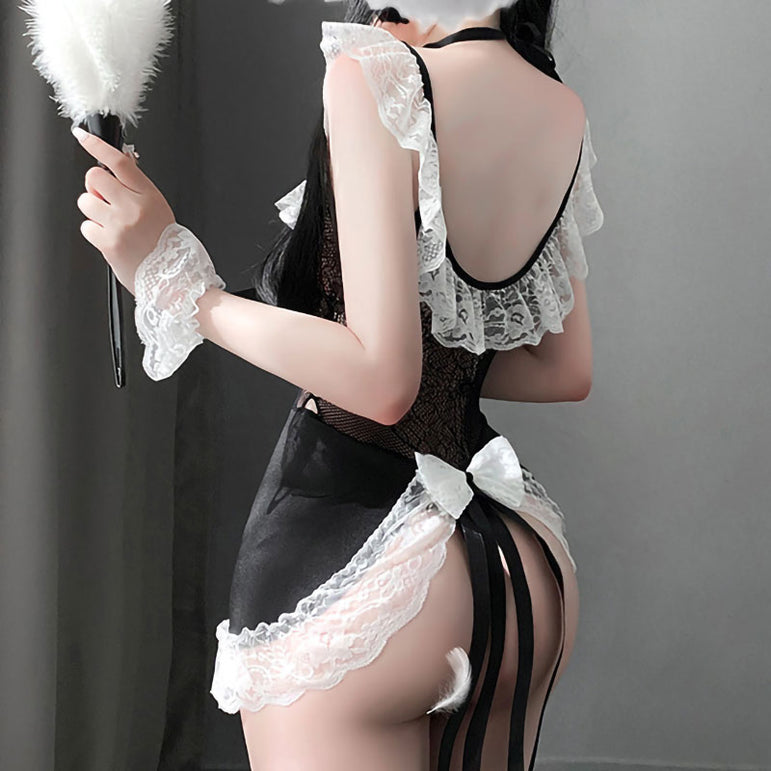 Sweetheart Maid Net Clothes Sexy Costumes